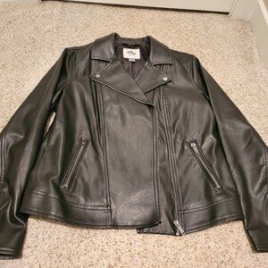 Old Navy Black Leather Jacket